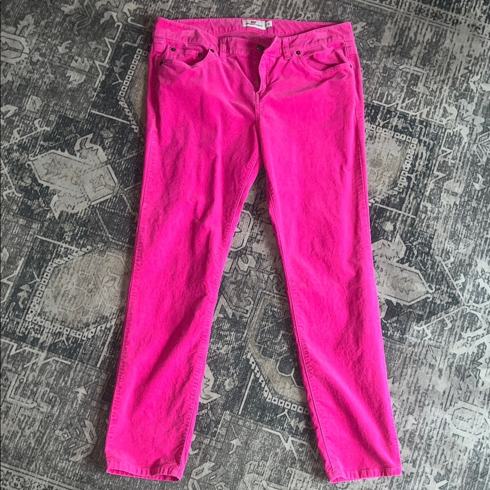 Vineyard Vines women’s velvet Hot Pink Pants size 10